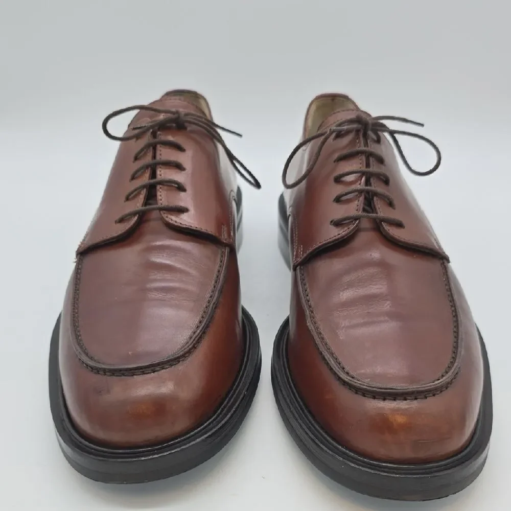 Cole Haan Men's Chestnut Brown Leather Derby Oxfords